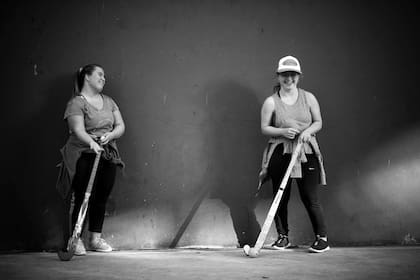 Entrenamiento de Las Lionas, selección de hockey femenino de chicas con síndrome de Down