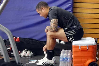 Entrenamiento de los All Blacks en el CENARD