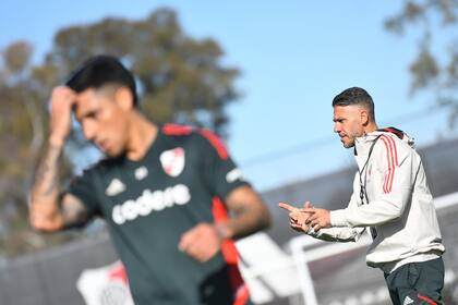 Entrenamiento de River Plate.
Martín Demichelis. 10/05/23