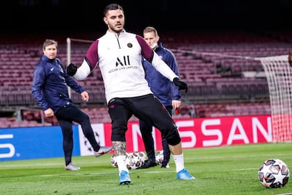 Mauro Icardi será este martes titular en una delantero que tendrá a Mbappé y la ausencia del lesionado Neymar