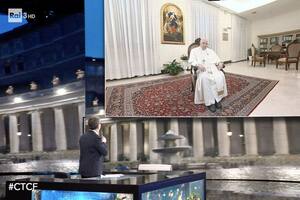 El papa Francisco fue entrevistado por un popular show de TV italiano