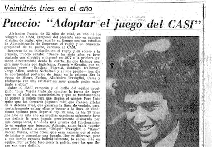 Entrevista deportiva a Alejandro Puccio antes de que se conociera el horror. Hablaba con orgullo del club y describía su estilo de juego