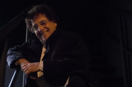El actor en el escenario del Maipo, en 2005