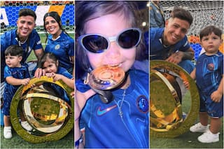 Los festejos de Enzo Fernández: de los tiernos videos con sus hijos a la foto con Tom Brady