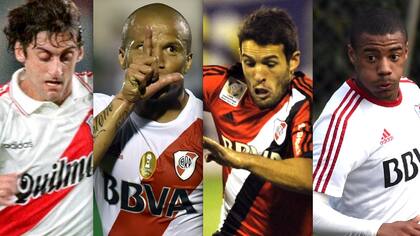 Enzo Francescoli, Carlos Sánchez, Camilo Mayada y Nicolás de la Cruz, exponentes uruguayos en el club de la banda roja