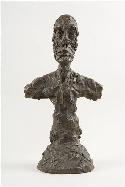 Busto de hombre [Nueva York II], escultura en bronce de 1965