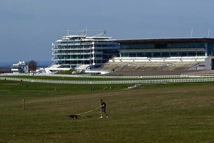 El hipódromo Epsom Downs en Inglaterra