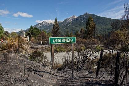 Epuyén un día después de los incendios forestales.