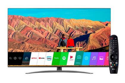 Equipado con WebOS, el televisor Smart TV LG NanoCell de 65 pulgadas cuenta con nanopartículas de color que permiten reproducir contenidos con una resolución 4K de manera realista