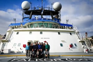 Equipo del Conicet que participó de la expedición