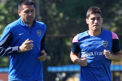 Erbes, junto a Riquelme, en la práctica de este martes