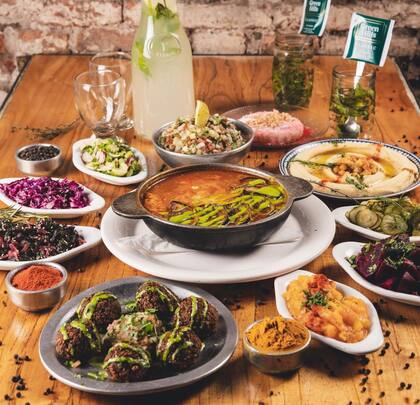Eretz ofrece un festival de sabores con opciones para vegetarianos, veganos o celíacos.