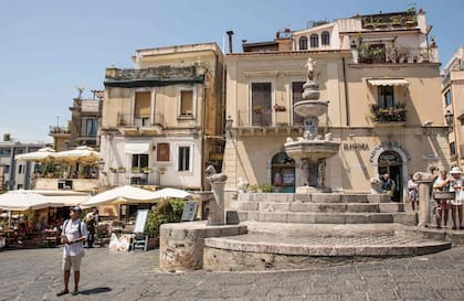 El centro de Taormina.