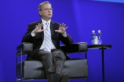Eric Schmidt, ex CEO y actual presidente ejecutivo de Google, en el evento Dreamforce de la firma Salesforce