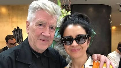 Erica junto a David Lynch