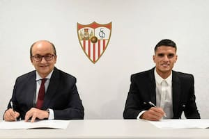 Erik Lamela, el nuevo refuerzo de Sevilla, promete “luchar en la cancha como un león”