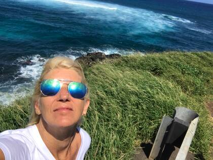 Erika rediseño su vida en la escalera de su casa de San Isidro