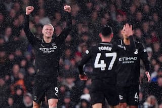 Erling Haaland anota su gol 10.000 en la Premier y Man City vence 5-4 a Fulham