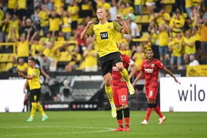 Erling Haaland, la gran figura en la goleada de Borussia Dortmund