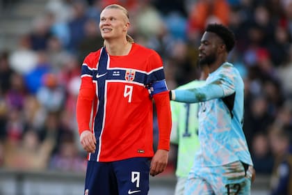 Erling Haaland, una de las principales estrellas de la selección de fútbol de Noruega