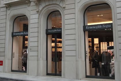 El local de Ermenegildo Zegna que funcionaba en ese lugar.