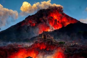 Erupción del monte Vesubio en el 79 d.C