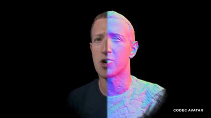 Es el avatar hiperrealista que mostró Mark Zuckerberg