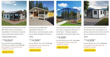 Es fácil encontrar en Amazon casas prefabricadas que cuestan menos de 20 mil dólares (Amazon)