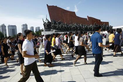 Es infrecuente ver extranjeros occidentales en Pyongyang