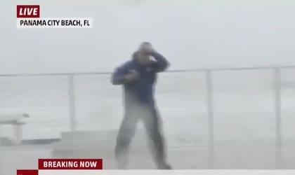 Es muy común ver a Jim Cantore en situaciones de clima adversas