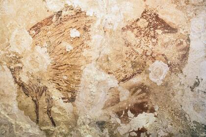 Es posible que el arte de las cavernas haya aparecido de manera independiente aproximadamente en el mismo momento en dos extremos de la repartición geográfica de los primeros hombres modernos, revela el estudio.