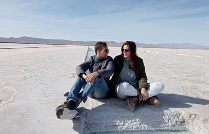 “Es quien me contiene, me baja a tierra porque hay que estar con alguien como yo, jaja. Vivo a mil y siempre tengo un desafío nuevo por delante".