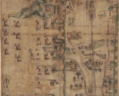 "Es un mapa del tiempo, además del espacio", dice Bonnett sobre el Códice Quetzalecatzin