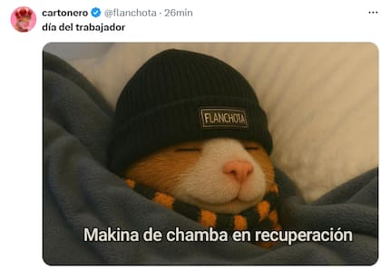 Es una expresión que se usa sobre todo en redes sociales para referirse a una persona que trabaja mucho o hace muchas cosas (Foto: X @flanchota)