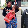 Es venezolana y cruzó el Darién con ocho hijos para llegar a EE.UU., pero ahora su esposo fue detenido por el ICE