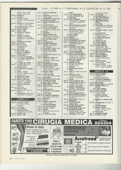 Esa grilla tan amable hacía que ver la TV fuera posible