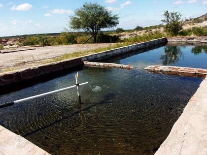 Esas eran las piletas termales en Los Mogotes.