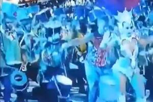 Escándalo en el Carnaval de Gualeguaychú: un integrante de una comparsa le pegó a un perro que se metió en el corsódromo