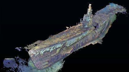 Escáner completo del submarino