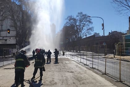 Escape de gas en Juan B. Justo y Paraguay en el barrio Palermo