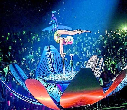 Escena y canciones creadas por los creativos del Cirque du Soleil, que tiene lugar en el Luna Park