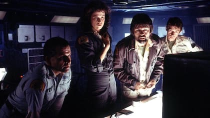 Escena de Alien, el octavo pasajero (Imagen de archivo)