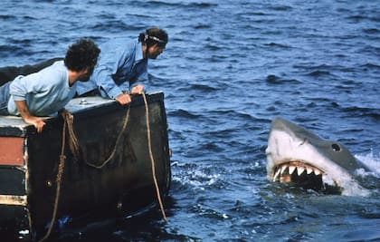 Escena de la película Tiburón