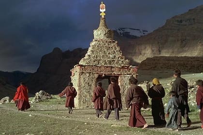 Otra escena de la película Siete años en el Tibet