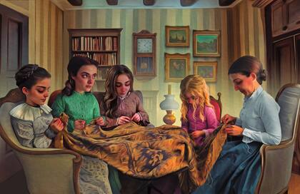 Escena de Mujercitas ilustrada por Antonio Lorente