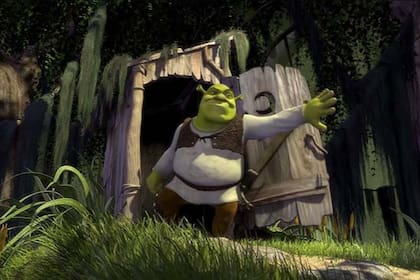 Escena de Shrek en su casa (Captura video)