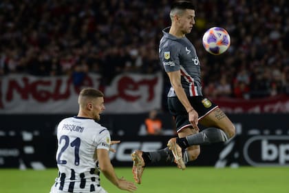 Escena del partido que disputaron Estudiantes de La Plata y Talleres de Córdoba