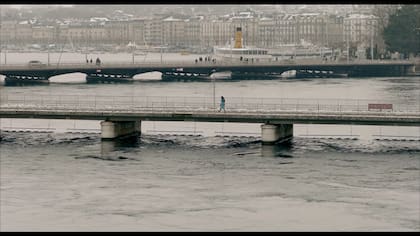 Escena en el puente de Ginebra