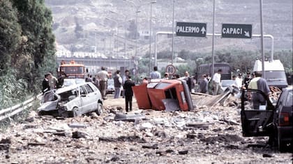 Escenario del asesinato del juez Falcone en Capaci, Sicilia