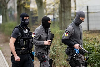 Escuadrón anti-terrorismo en Berlín.